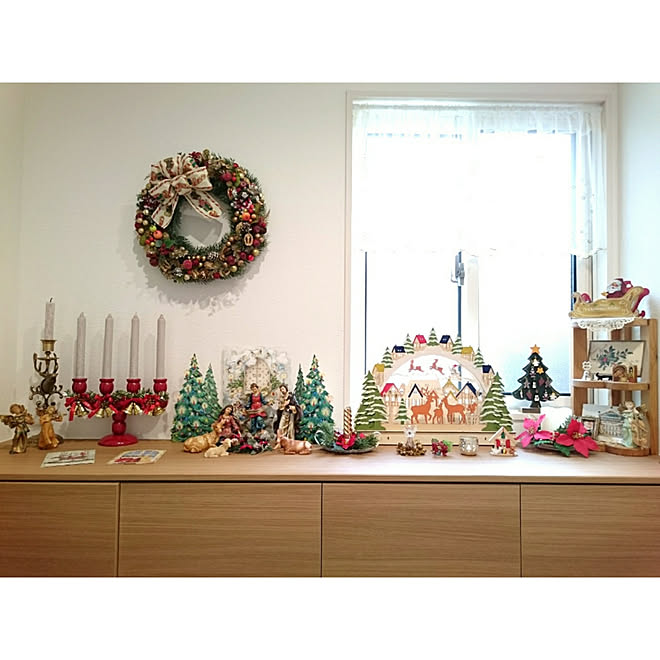 クリスマス 下駄箱の上ディスプレイ 窓飾り クリスマス物語 ものがたりに憧れる などのインテリア実例 18 11 09 13 38 25 Roomclip ルームクリップ