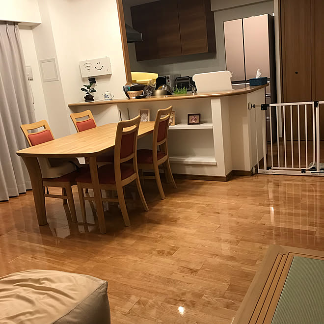 キッチン 新築マンション 狭いリビング Ldk14畳 横長リビングダイニング などのインテリア実例 18 06 10 00 34 13 Roomclip ルームクリップ