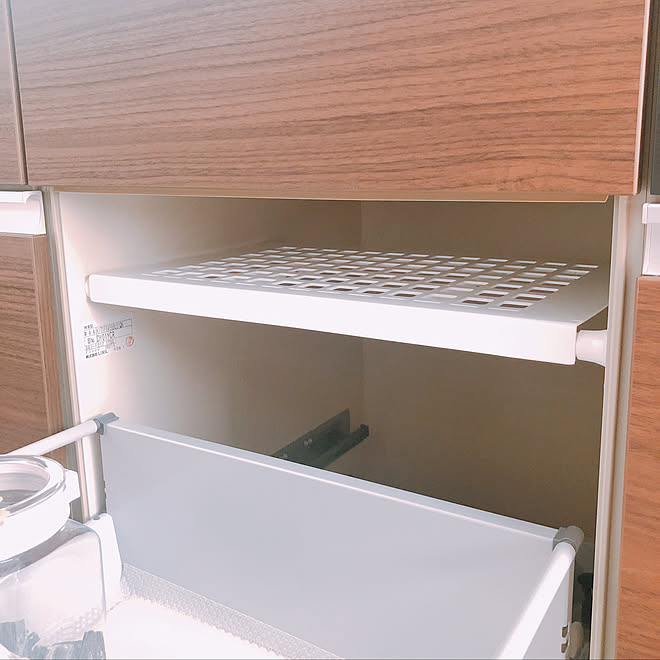 キッチン/デッドスペース活用/デッドスペース/ダイソー/突っ張り棒用の棚&hellip;などのインテリア実例 20190216 212650