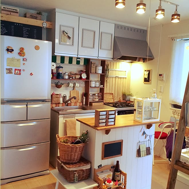 キッチン Diy セリア 賃貸 ナチュラルキッチン雑貨のインテリア実例 15 02 06 16 46 11 Roomclip ルームクリップ
