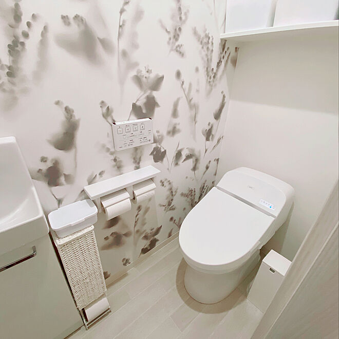 サンゲツ壁紙 ボタニカルライフ シンプル バス トイレのインテリア実例 19 11 13 21 47 10 Roomclip ルームクリップ