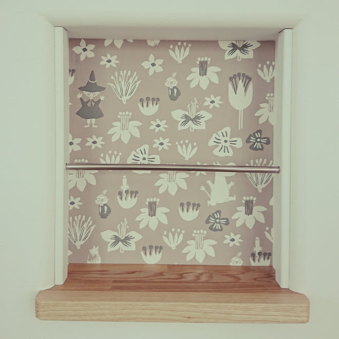 リビング マガジンニッチ ムーミンクロス ニッチ ムーミンのインテリア実例 03 02 22 37 50 Roomclip ルームクリップ