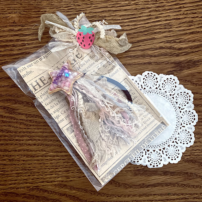 お友達へのプレゼント ヘアゴム手作り ハンドメイド 癒し 癒しの時間 などのインテリア実例 21 04 03 22 07 48 Roomclip ルームクリップ