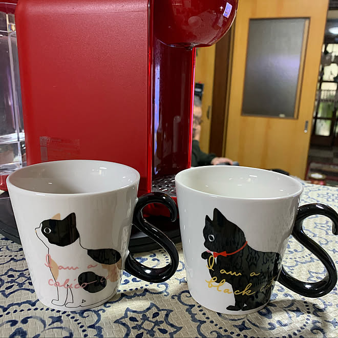 お家カフェを楽しむ ニトリ 猫ちゃんマグ ニトリマグカップ いいね フォロー本当に感謝です などのインテリア実例 01 08 16 04 31 Roomclip ルームクリップ