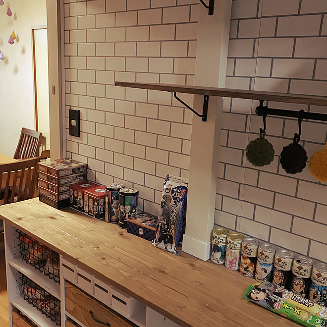 Ikea カインズ 壁紙 Diy ディアウォール などのインテリア実例 21 06 22 09 05 21 Roomclip ルームクリップ