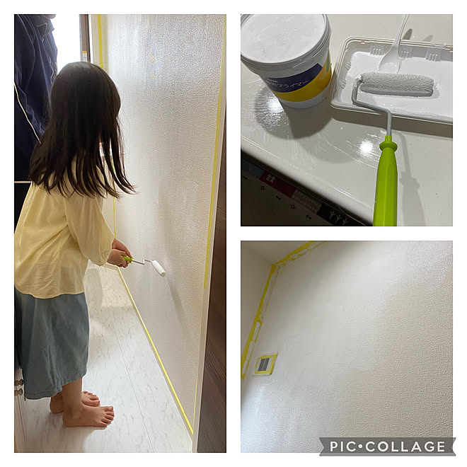 シルクプラスター 壁紙diy セルフリノベーション リノベーション Diy などのインテリア実例 21 05 05 19 31 50 Roomclip ルームクリップ