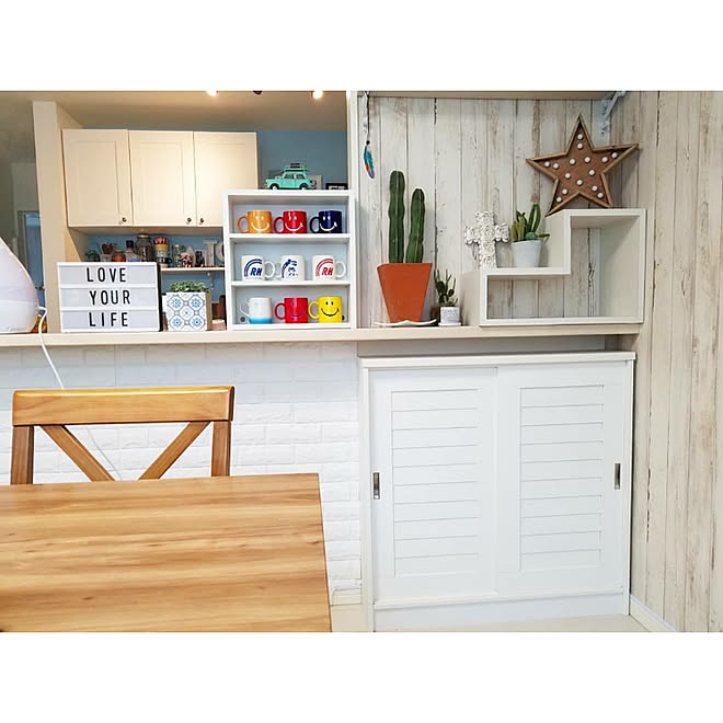 棚 建売住宅 カウンター下収納 西海岸インテリア カリフォルニアスタイル などのインテリア実例 18 03 26 10 46 46 Roomclip ルームクリップ