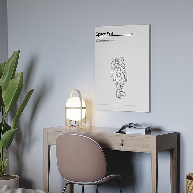 今週のおすすめアートパネル 壁紙屋本舗 アートポスター アートのある暮らし 宇宙飛行士 などのインテリア実例 10 23 10 35 15 Roomclip ルームクリップ