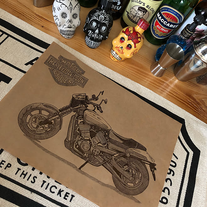 玄関 入り口 ボールペン 手描きイラスト ハーレーダビッドソン いいね 本当に感謝です などのインテリア実例 18 06 08 22 02 53 Roomclip ルームクリップ