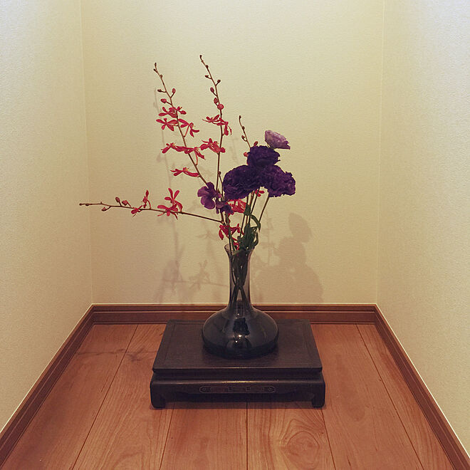 玄関入って正面 花を飾る 花瓶 Panasonic 床のインテリア実例 18 04 06 12 07 30 Roomclip ルームクリップ