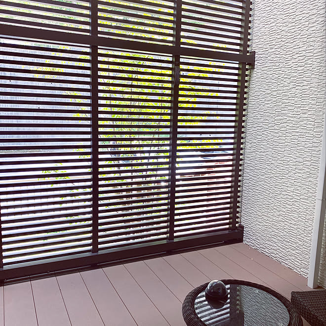 格子 ウッドデッキ 虫除け 虫対策 部屋全体のインテリア実例 06 08 16 36 00 Roomclip ルームクリップ