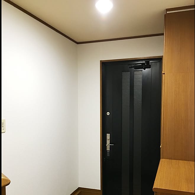 玄関/入り口/漆喰風壁紙/壁紙DIY/壁紙屋本舗さん/壁紙屋本舗のインテリア実例 20151201 001125