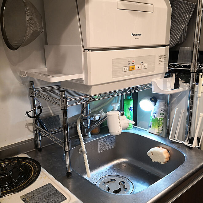 キッチン/食洗機/狭くてもあきらめない/狭いキッチン/1Kなどのインテリア実例 - 2019-09-29 17:45:55