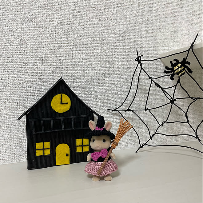 ハンドメイド エコクラフト 編み物 ハロウィン ひとり暮らし などのインテリア実例 22 11 03 12 53 40 Roomclip ルームクリップ