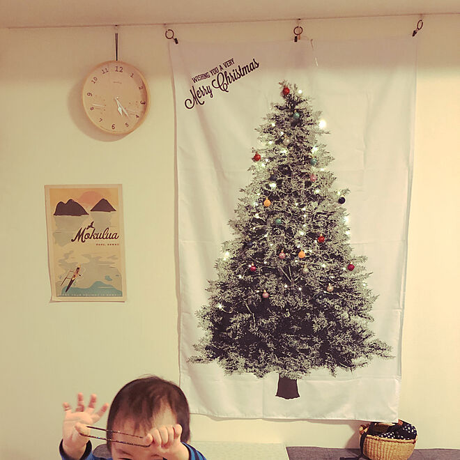 クリスマスツリー リビング クリスマス 赤ちゃんのいる暮らしのインテリア実例 11 09 13 14 06 Roomclip ルームクリップ
