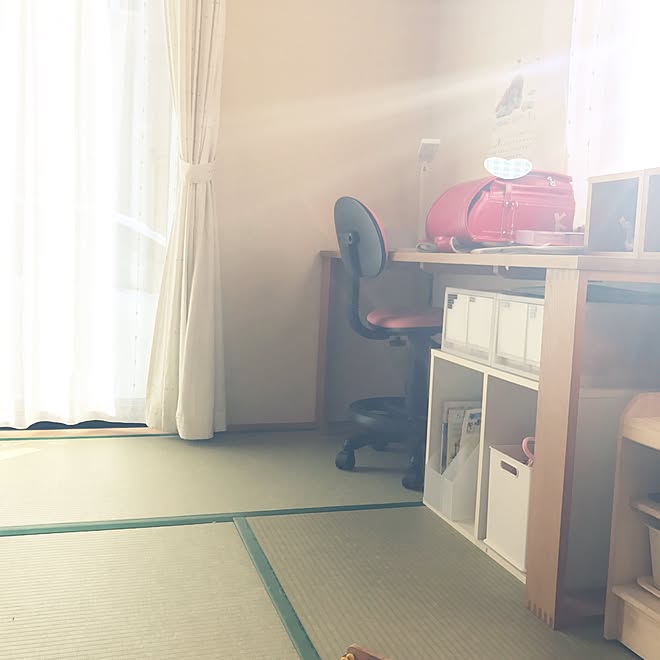 机 子供部屋女の子 断捨離 建売住宅 シンプルライフのインテリア実例 17 04 28 17 25 34 Roomclip ルームクリップ