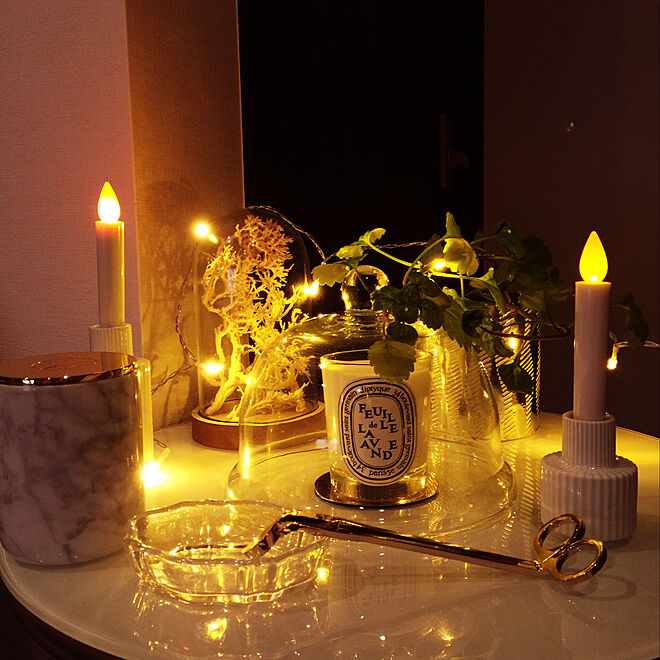 diptyque キャンドル/diptyque/enne candles/enne/SOLSO HOMEなどのインテリア実例