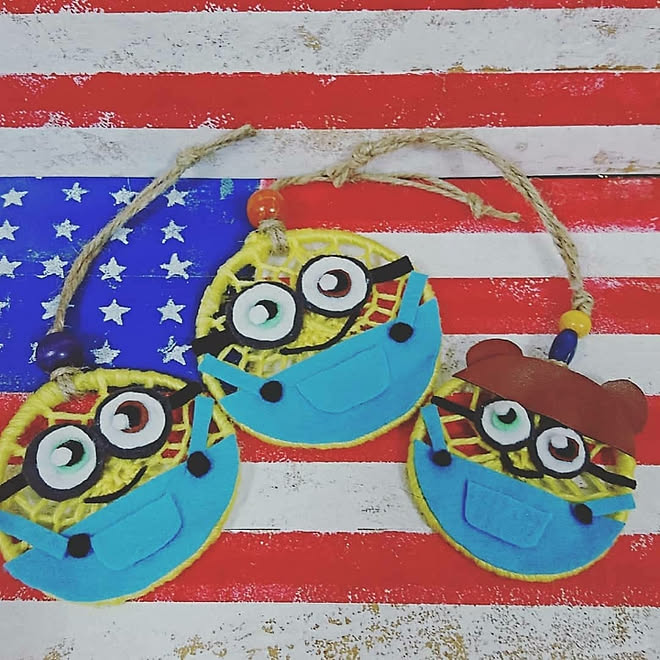 棚 ハンドメイド ミニオン ボブ ドリームキャッチャーのインテリア実例 18 06 29 15 29 21 Roomclip ルームクリップ