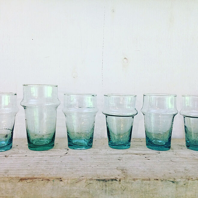 グラス/ミントティーグラス/リサイクルガラス/モロッコグラスの 