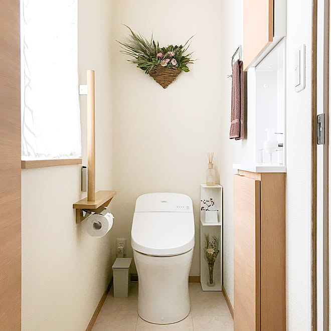 トイレラック タワー Tower トイレのインテリア 北欧インテリア 木のぬくもり などのインテリア実例 22 02 08 07 02 41 Roomclip ルームクリップ