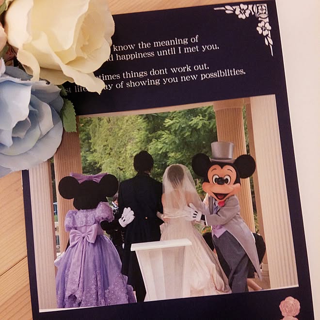 机 ウエディング ディズニーアンバサダーホテル フェアリーテイルウェディング ブートニア などのインテリア実例 16 11 11 12 06 11 Roomclip ルームクリップ