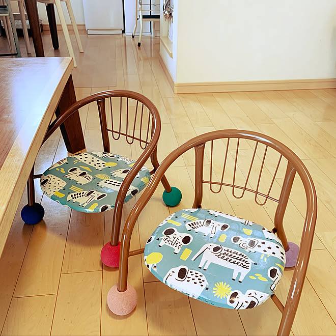 カトージ Katoji 西松屋 北欧ナチュラル 豆椅子カバー 子ども椅子リメイク などのインテリア実例 21 08 04 11 27 05 Roomclip ルームクリップ