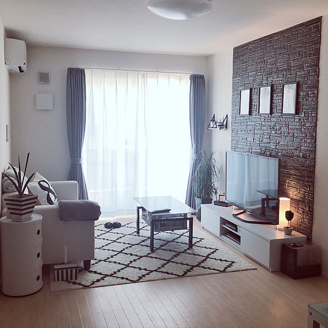 リビング 同棲生活 同棲カップル 賃貸インテリア 賃貸アパート などのインテリア実例 18 07 16 02 04 53 Roomclip ルームクリップ