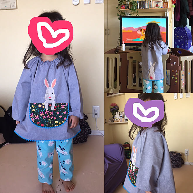 ボンボンブレード 入園グッズ ハンドメイド スモックデコ スモックアレンジ ユザワヤ などのインテリア実例 19 04 19 17 21 48 Roomclip ルームクリップ