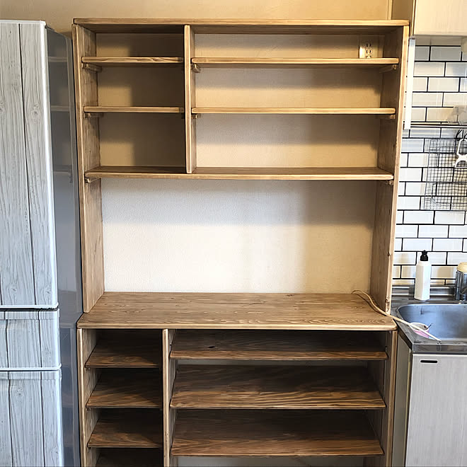 Diy 賃貸 途中経過 食器棚diy 1 4で作る家具 などのインテリア実例 19 04 13 00 44 48 Roomclip ルームクリップ Diy 賃貸 途中経過 食器棚diy 1 4で作る家具 などのインテリア実例 19 04 13 00 44 48 Roomclip ルームクリップ