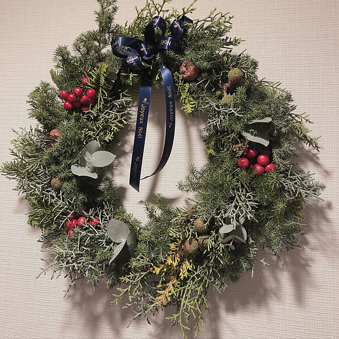 フレッシュリース クリスマスリース 玄関 入り口のインテリア実例 12 16 11 25 02 Roomclip ルームクリップ