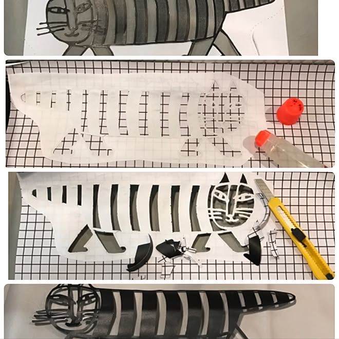 机 ウォールステッカー作り方 リサ ラーソン ウォールステッカー手作り マイキー などのインテリア実例 17 02 01 19 10 19 Roomclip ルームクリップ