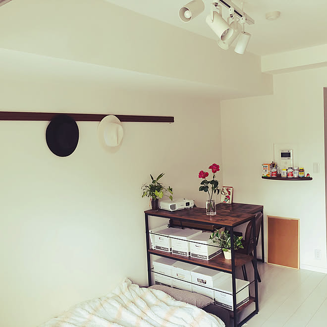 観葉植物 花瓶 一人暮らし 女 ひとり暮らし 1k バラ大好き などのインテリア実例 08 21 18 03 19 Roomclip ルームクリップ