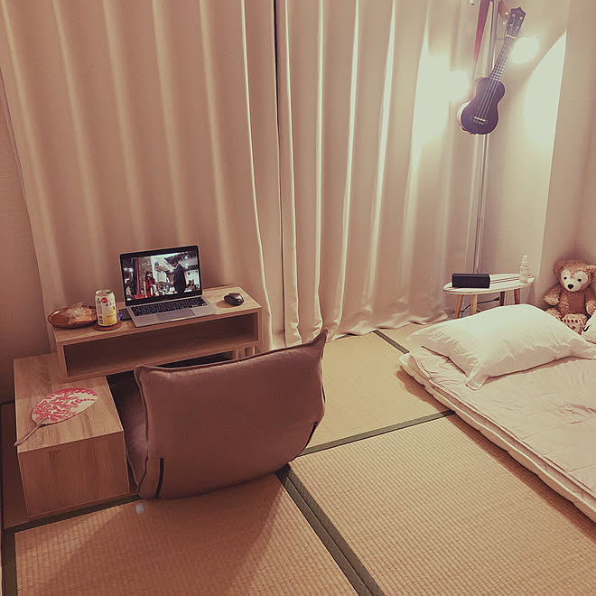 たたみの部屋 和室 韓国インテリアに憧れる ベージュ 白 ナチュラルインテリア などのインテリア実例 08 27 15 14 19 Roomclip ルームクリップ