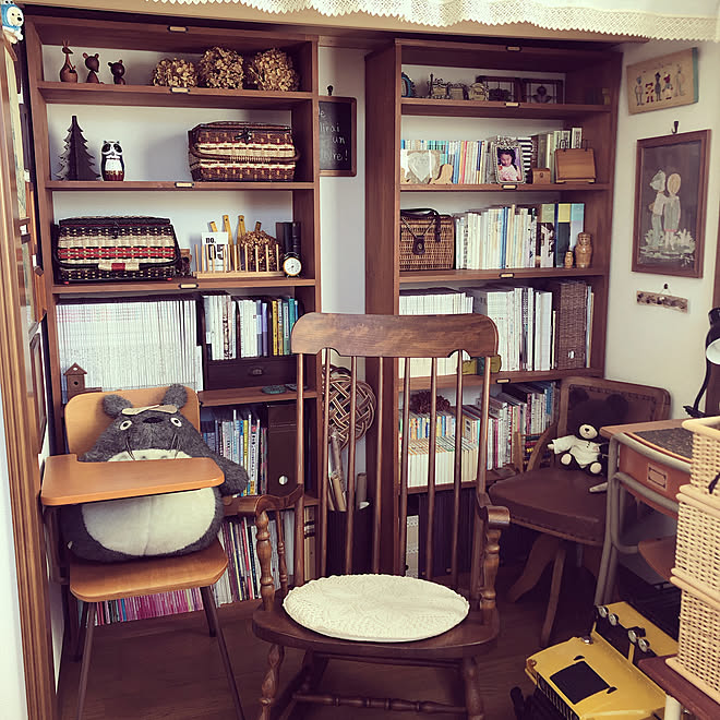 可愛い収納 本棚 古道具 本の部屋 本棚diy などのインテリア実例 03 12 12 12 49 Roomclip ルームクリップ