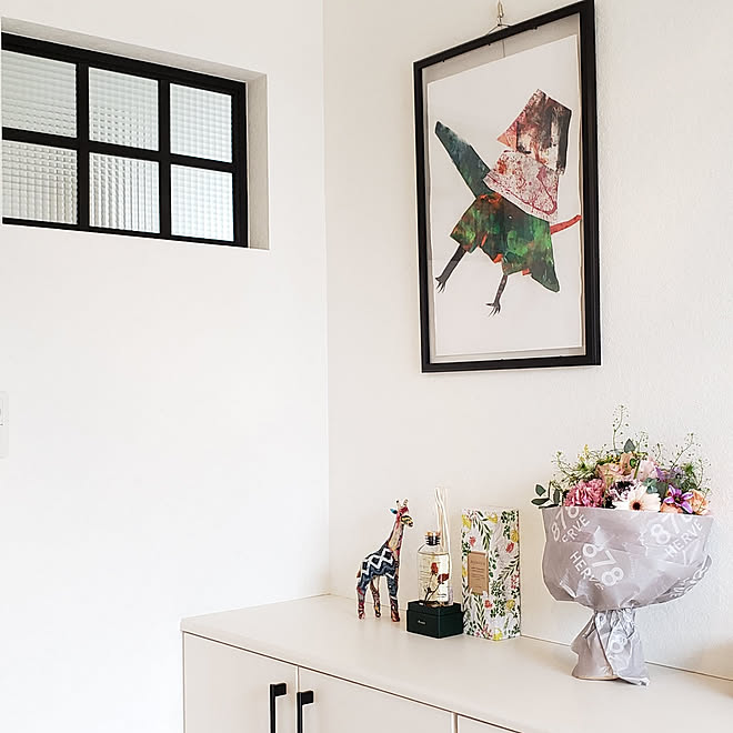 棚 クラッシュゲート 室内窓 ピクチャーレール ニトリのインテリア実例 01 12 52 18 Roomclip ルームクリップ