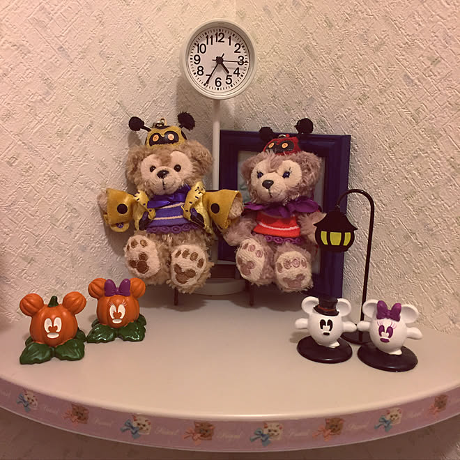 バス トイレ 無印良品 時計 ダッフィー シェリーメイ ハロウィン仕様 チョコホリックのマステ などのインテリア実例 17 08 18 16 40 56 Roomclip ルームクリップ