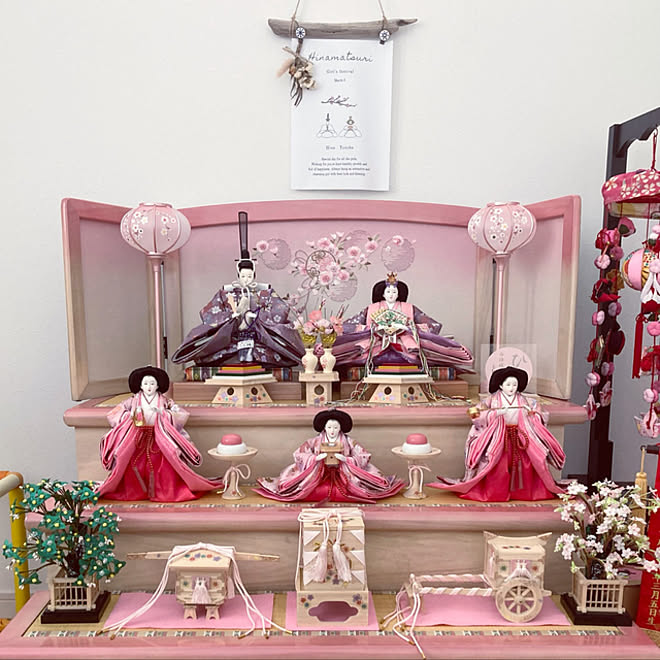 ひな祭り 100均 流木 女の子のインテリア タペストリーdiy などのインテリア実例 22 03 07 13 35 32 Roomclip ルームクリップ