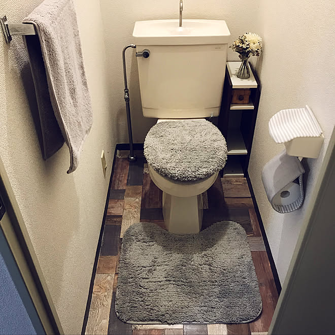 バス/トイレ/クッションフロアシート/トイレの床/トイレリメイク/クッションシートのインテリア実例 - 2019-01-09 22:36:52
