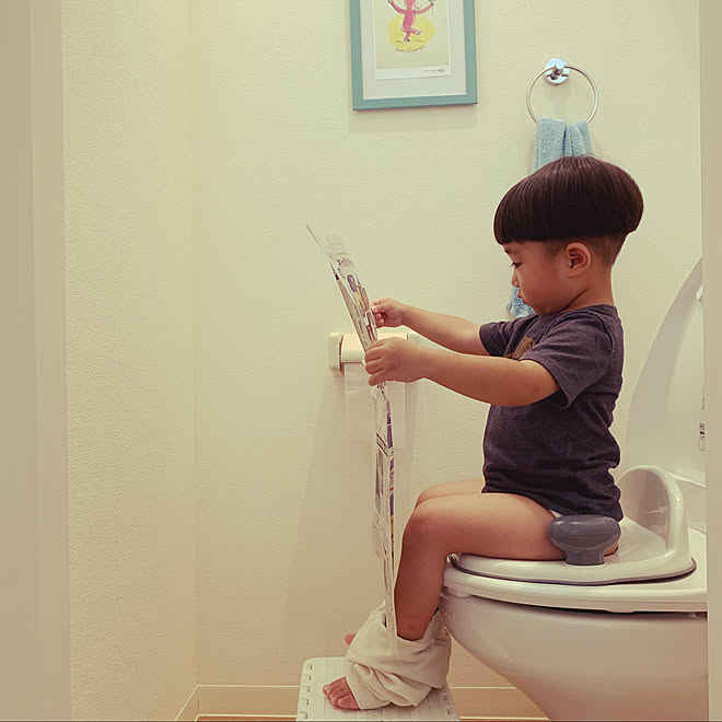 トイトレ おさるのジョージ 賃貸 バス トイレのインテリア実例 08 18 09 08 38 Roomclip ルームクリップ