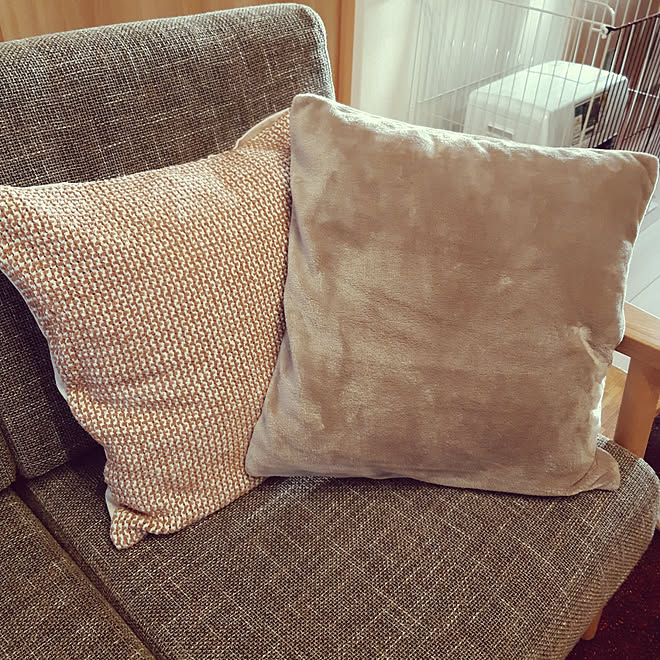 リビング ソファ クッション クッションカバー 無印良品 などのインテリア実例 18 12 02 07 35 19 Roomclip ルームクリップ