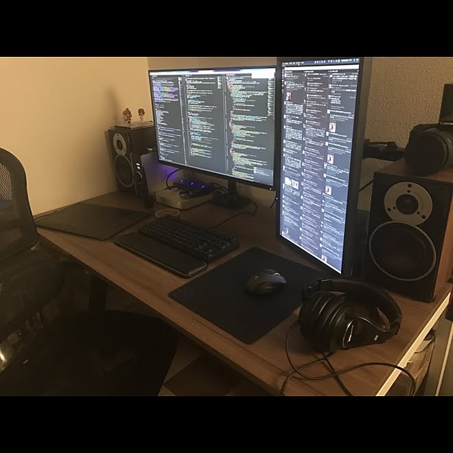 Pcデスク回り 作業環境 Mac 机のインテリア実例 17 02 02 40 05 Roomclip ルームクリップ