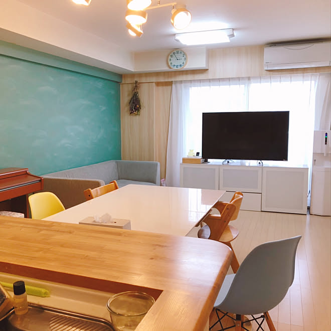 マンション 木目調リメイクシート ペンキ塗り 壁紙diy リメイクシート などのインテリア実例 21 04 15 21 48 56 Roomclip ルームクリップ