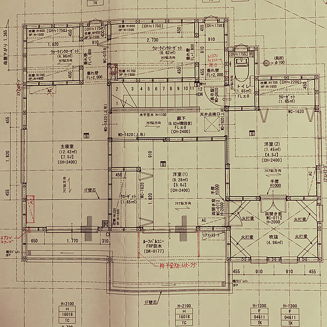 吹き抜けのある家 ウォークスルークローゼット 間取り図2f 猫と暮らす家 部屋全体のインテリア実例 19 09 23 30 58 Roomclip ルームクリップ