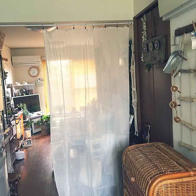 部屋全体/気分的なものです/ユザワヤに駆け込む/ユザワヤ 布/ガーゼ生地&hellip;などのインテリア実例 20180708 220027