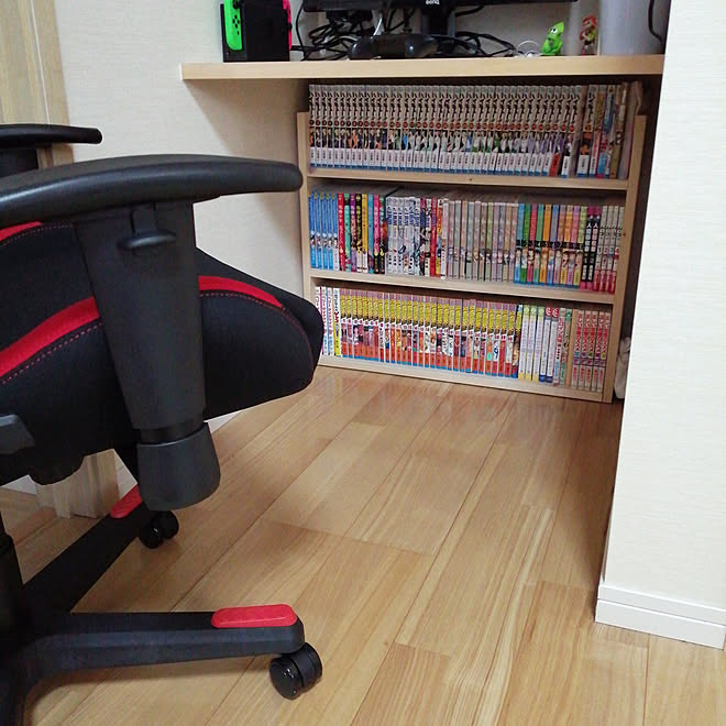 棚/DIY 棚/ゲーミングチェア/子供部屋/DXRACER のゲーミングチェアのインテリア実例 20200629 095256