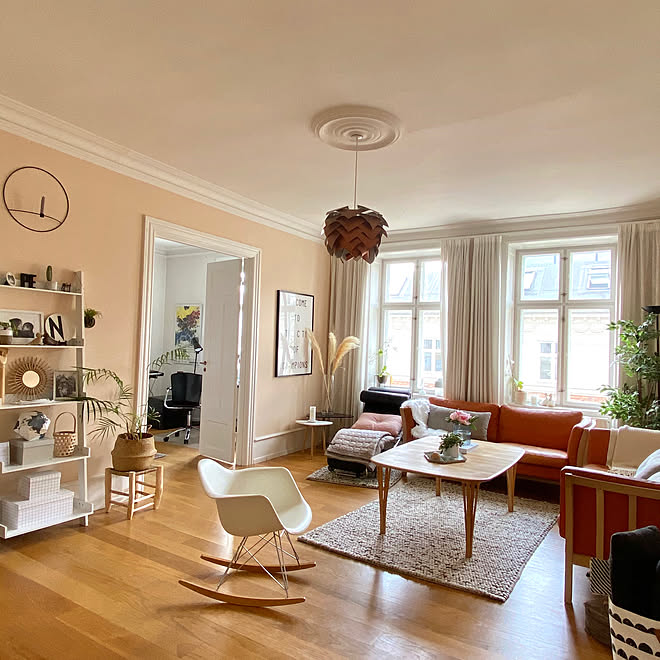 リビング 北欧 デンマーク家具 北欧スタイル ドライフラワー などのインテリア実例 07 07 06 27 Roomclip ルームクリップ