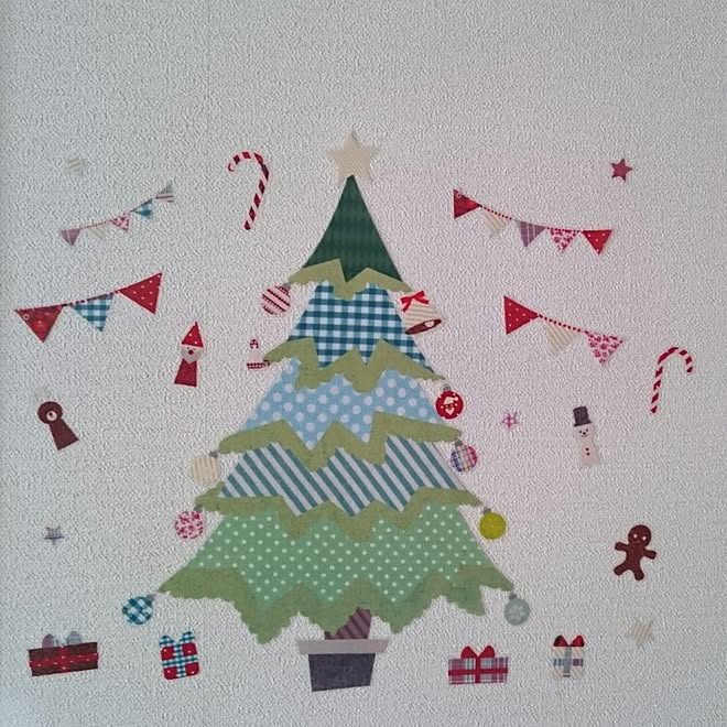 リビング クリスマス ウォールデコのインテリア実例 15 11 17 08 38 59 Roomclip ルームクリップ