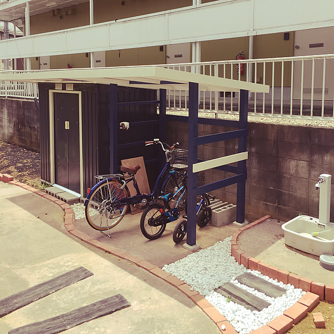 玄関 入り口 庭 Diy ストライダー 倉庫 などのインテリア実例 18 06 30 11 08 54 Roomclip ルームクリップ