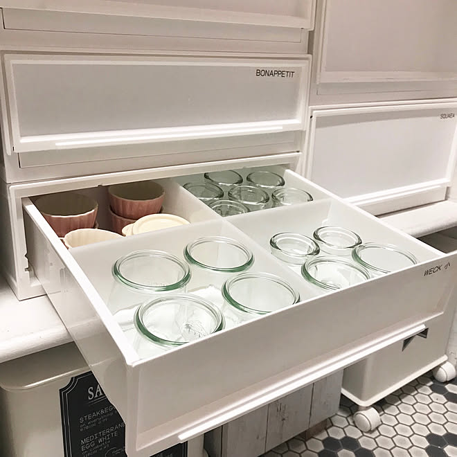 マルチ収納 収納 キッチン ニトリ 部屋全体のインテリア実例 19 07 01 22 22 39 Roomclip ルームクリップ