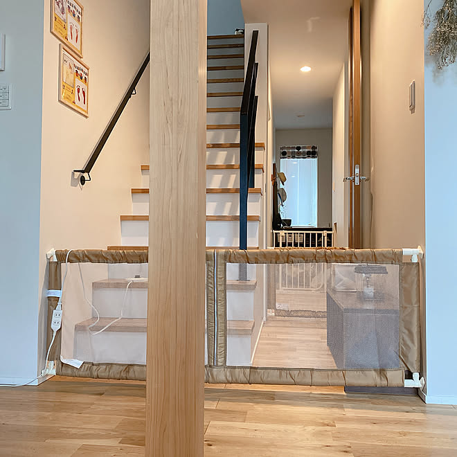 アイアン手すり アイアン 階段 ベビーゲート とおせんぼ などのインテリア実例 05 21 19 02 13 Roomclip ルームクリップ